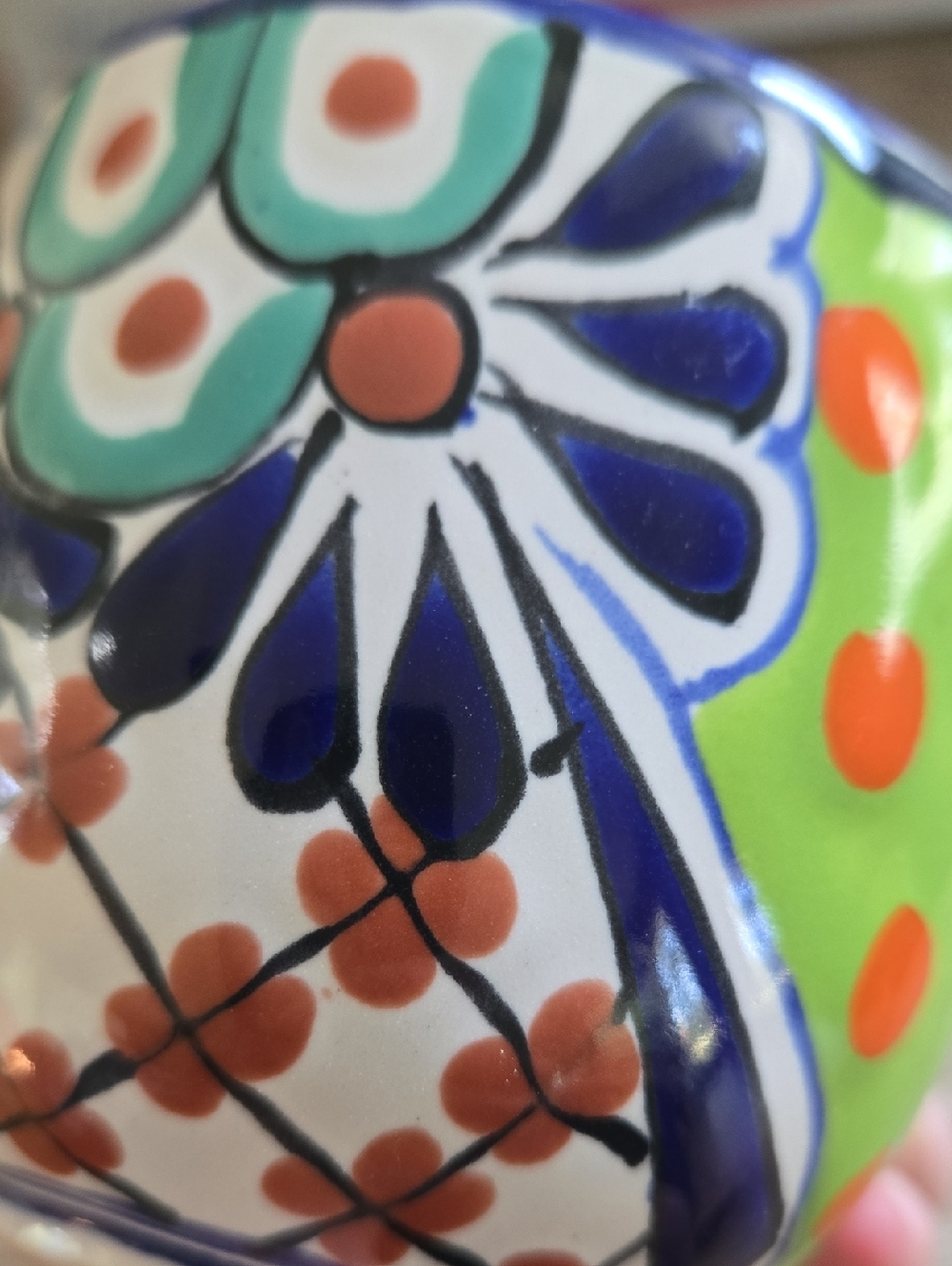 Authentic Talavera Mexico Hand Painted Ceramic Mug Lead-Free Colorful (BIN 010) - Picture 9 of 9